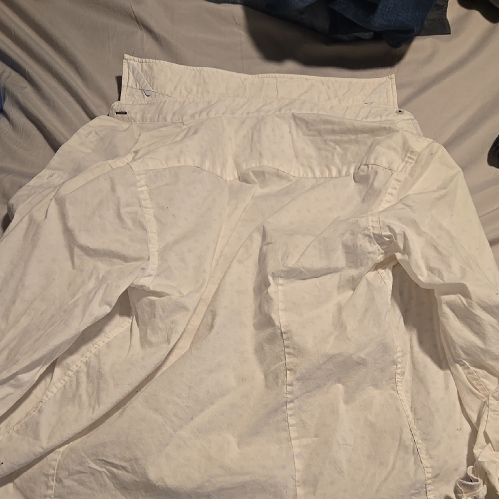White Button-Up Shirt - Picture 1 of 2